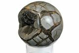 Polished Septarian Geode Sphere - Madagascar #145261-2